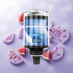 Arándano Azul Hielo JNR Mega Shisha Hookah 100000 Puffs Pantalla Inteligente Interactiva Chile wholesale