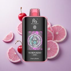 Bomba Cereza Fumot Tornado 25000 Puffs Pantalla HD Chile wholesale