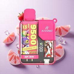 Fresa Hielo Aivono Aim Tank 9500 Puffs 18ml Capacidad Chile wholesale