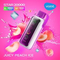 VOZOL Vape - jugoso hielo de durazno VOZOL STAR 20000 8TFN10