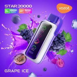 VOZOL Vape Sale - hielo de uva VOZOL STAR 20000 8TFN9
